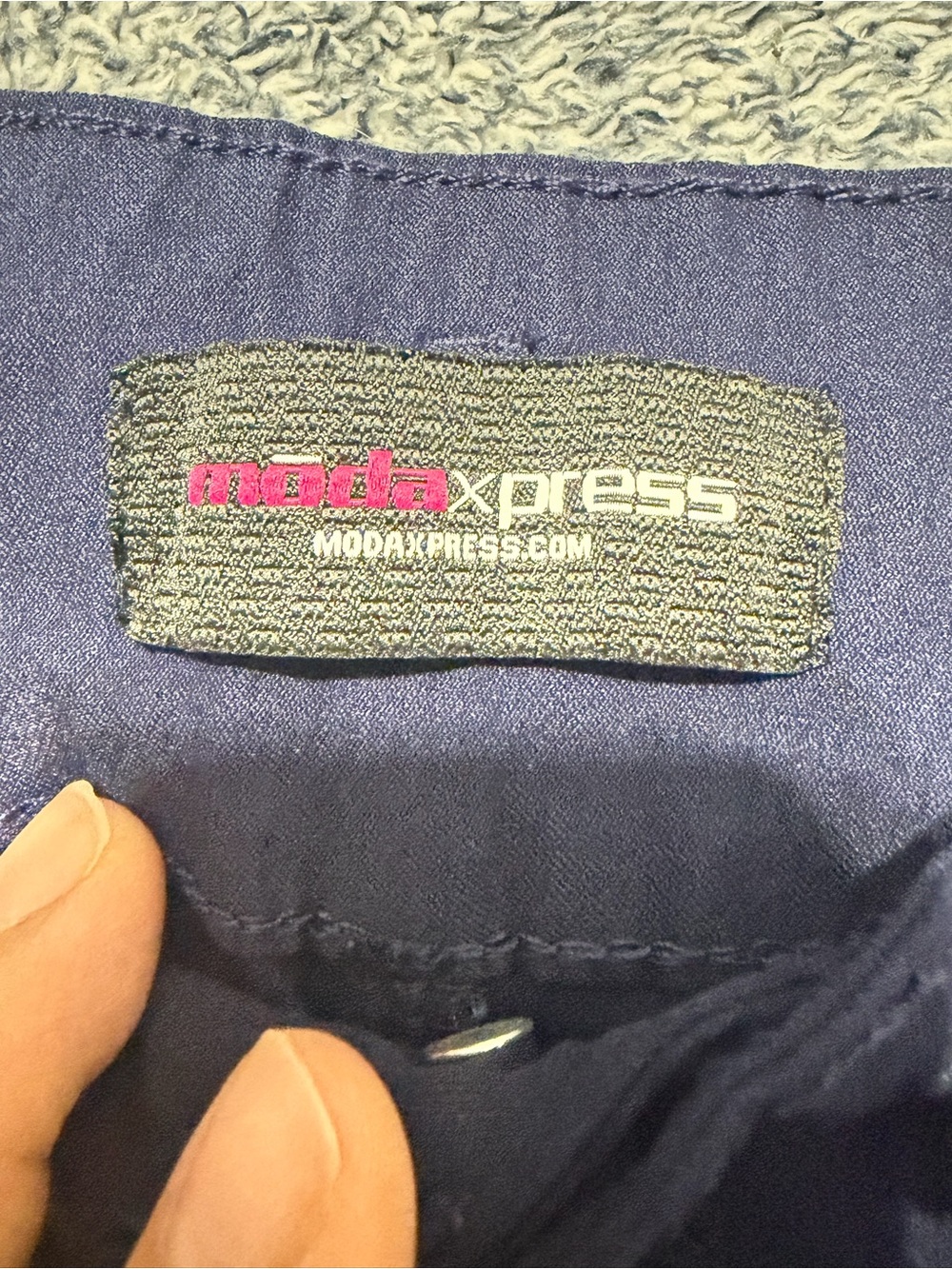 Moda Xpress Women's Navy Blue Cuffed Shorts Size M NWT (GOGO-9482NAVY) - Picture 7 of 11